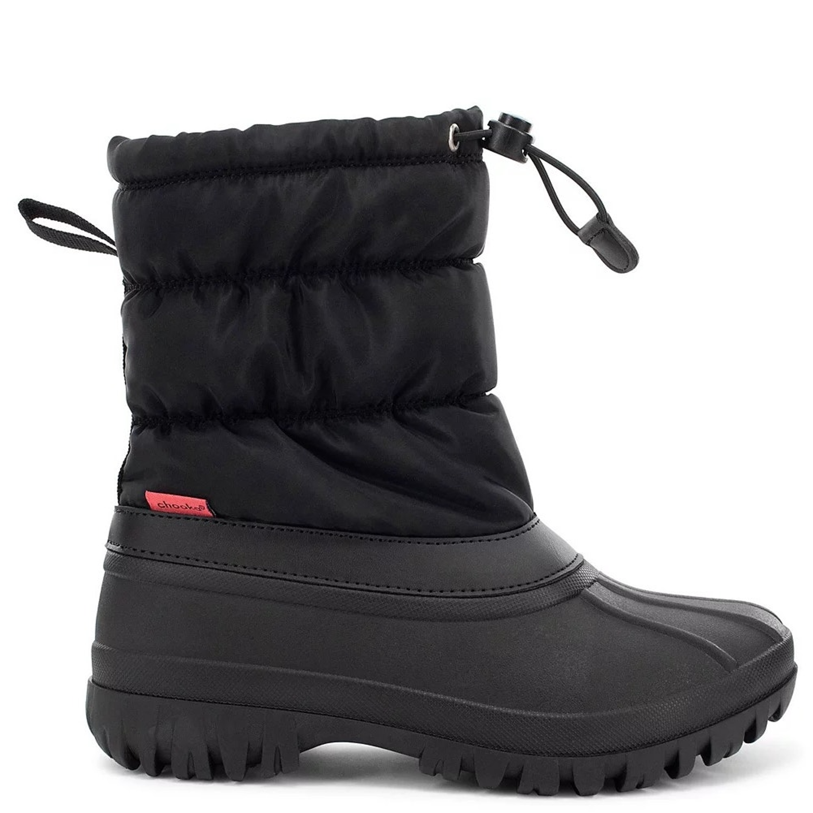 Chooka Women's Black Nylon Puffer Snow Boots Size 7